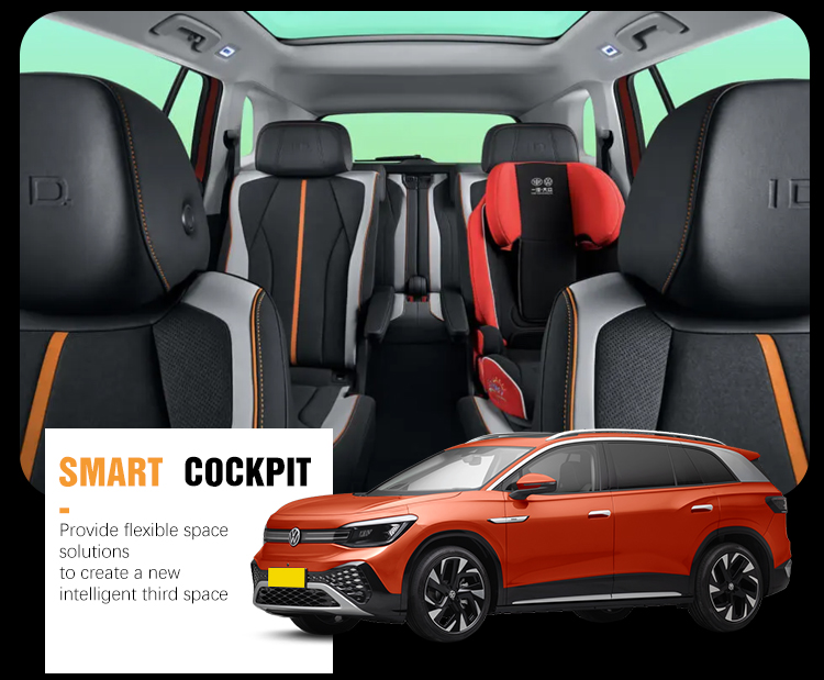 2023 2024 Top Selling Suv Electric Cars 600 Km Range Car Volk Swagen Iid6 VW Electric Vehicles with 1 Gear Fixed Gear Ratio