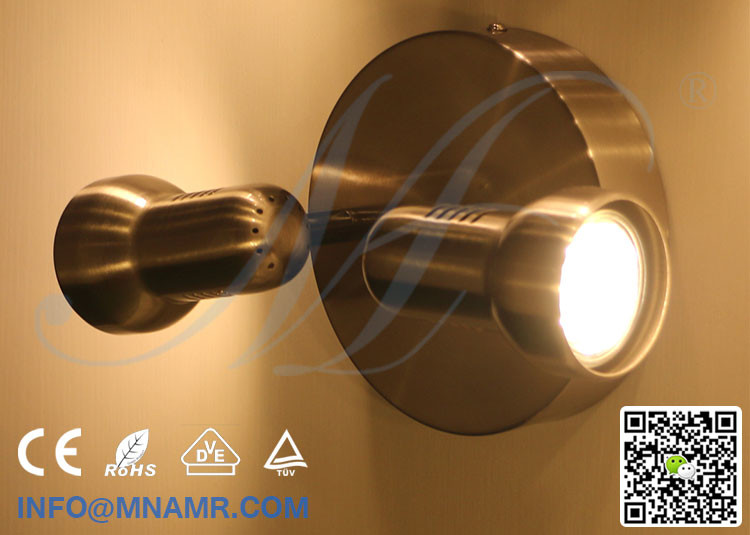 Good Price 2 Head LED Wall Light Fixture Wall Lamp Fixture with Replaceable 2x5W LED Spotlight E14 G4 G9 MR16 GU5.3 GU10