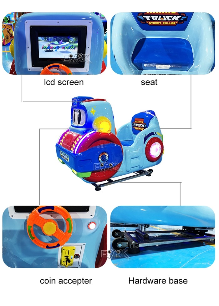 Engineering Team Amusement Park Coin Operated Kiddie Ride Shaking Car Game Machine