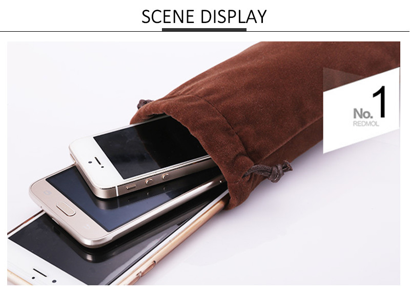 L7*H23.5CM Drawstring Velvet Wine Bottle Sleeve
