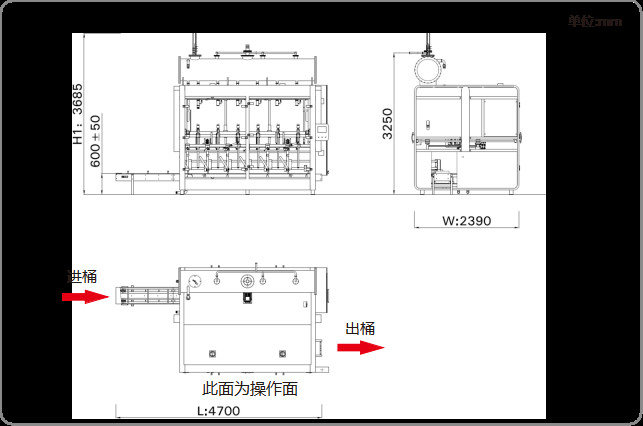 Sanitizer Bottle Automatic Liquid Filling Machine Automatic Drum Filling Equipment 600 Barrel H 5-30Kg