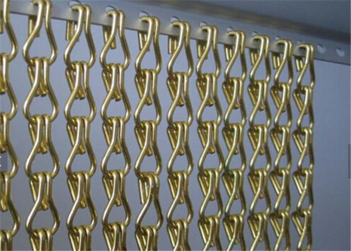 Decorative Hanging Aluminum Wire Chain Link Curtain for Doors ,Fly Window Screen