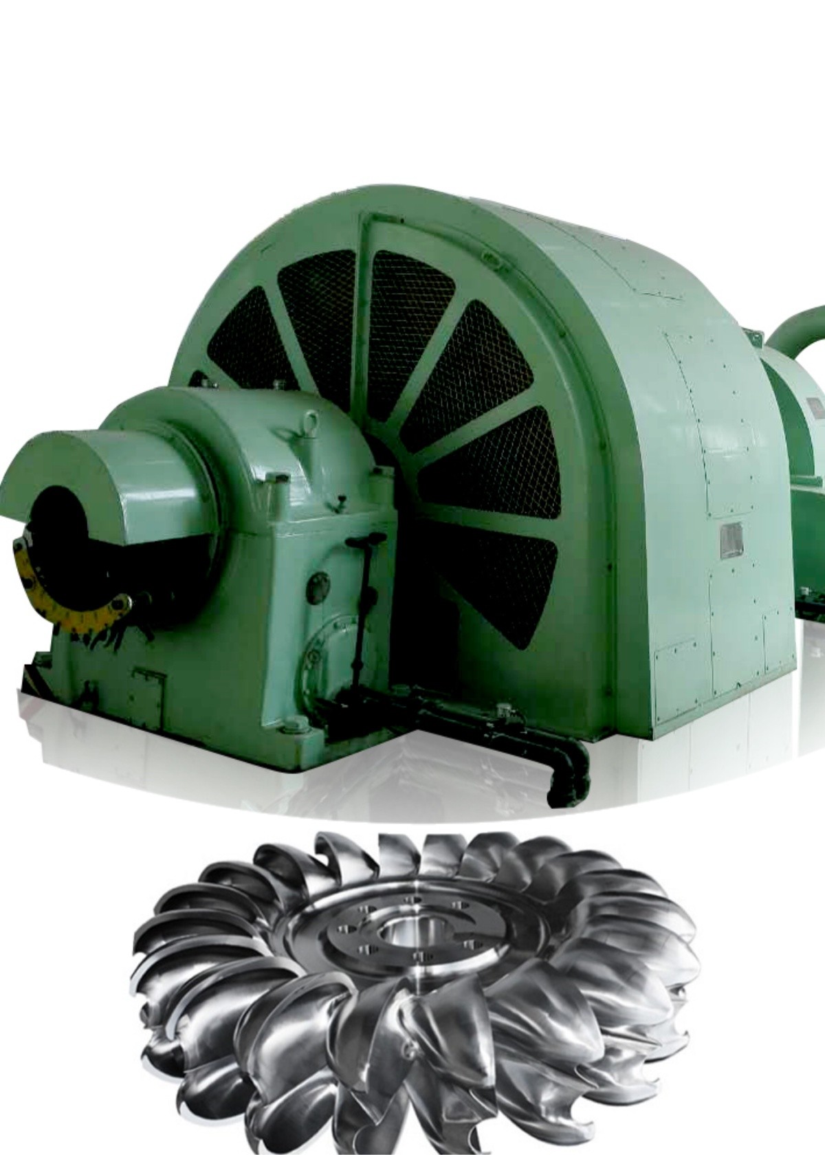 IP54 Protection Grade Pelton Type Turbine Generator for Power Generation in Cast Iron/Stainless Steel