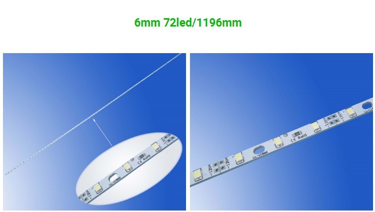 High Efficiency Rigid 5mm LED Strip Back Lit Acrylic Formed Light Boxes