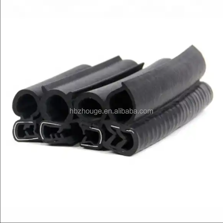 Customizable Hardness 65±5 EPDM Rubber Seal Strip for Car Door Windshield T/H/U Shape