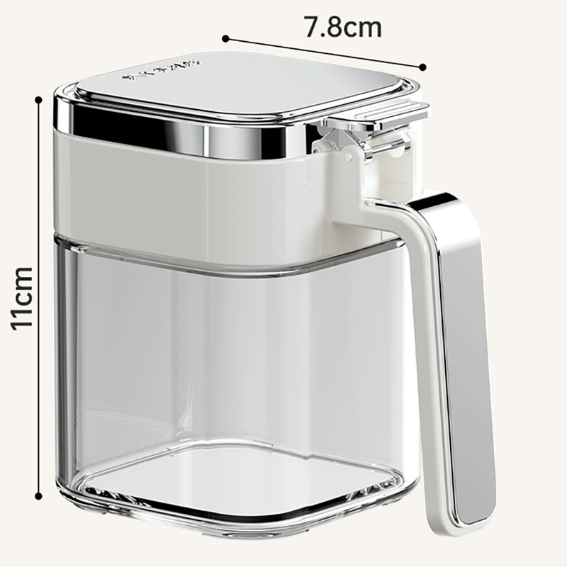 Household Kitchen BBQ Food Seasoning Powder Spices Pot Storage Box Wholesale Glass Spice Jars Container With Stainless Steel Lid