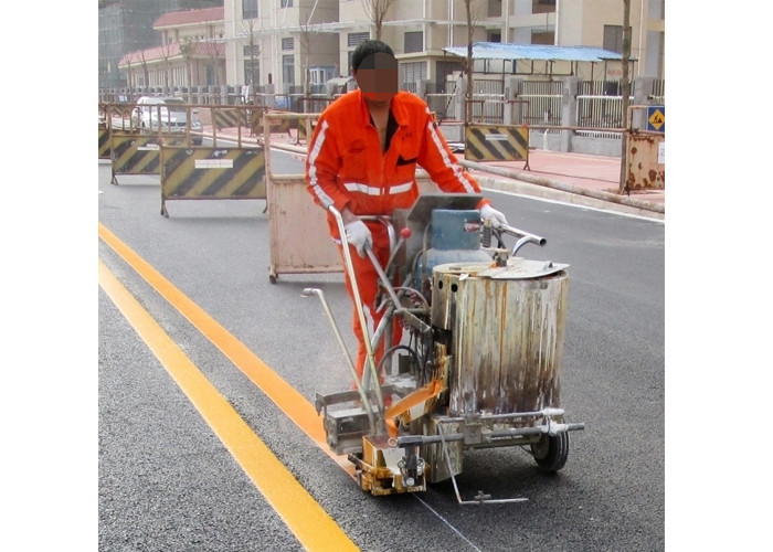 Traffic Pre Heater Hand Push Thermoplastic Road Marking Machine