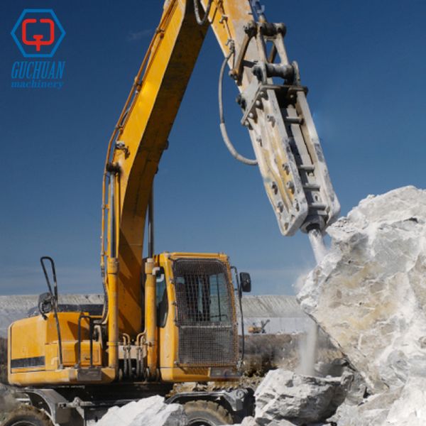 HB20G Top Type Rock Breaker For 20 Ton Excavator High Impact Hydraulic Hammer For Mining Demolition