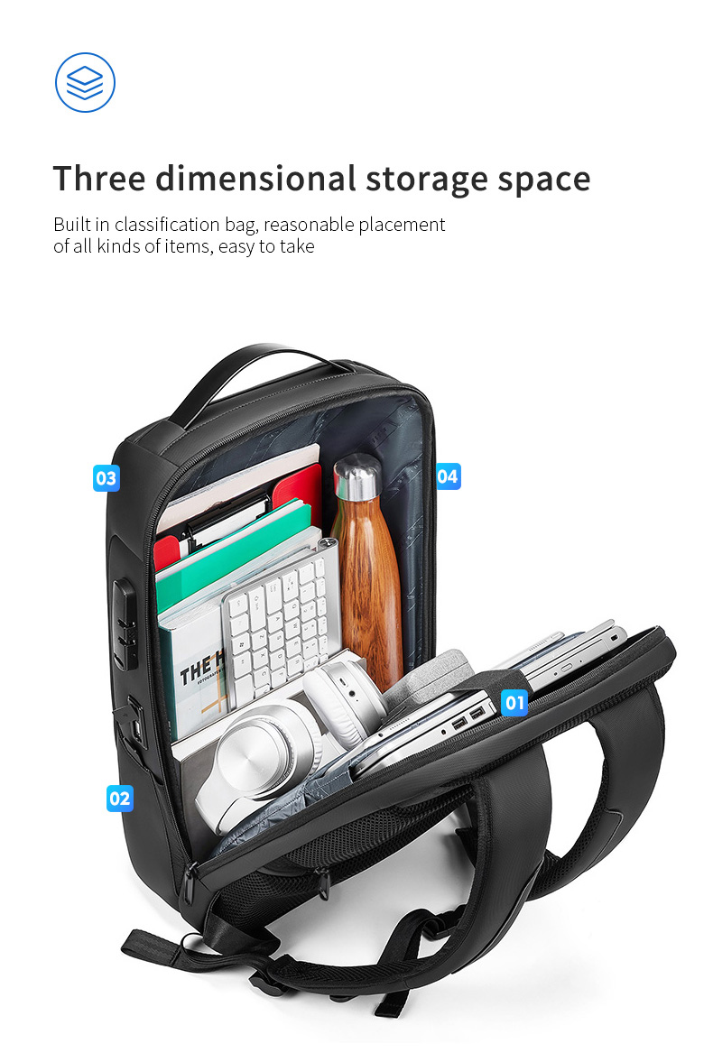 New bag laptop usb charging anti theft men college school waterproof bagpack backpack bag backpacks for men