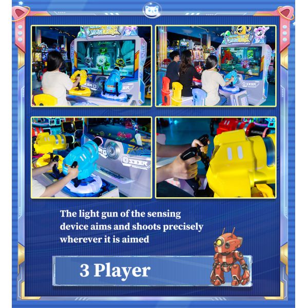 Amusement Park Ball Arcade Machines Carnival Monster Realms Tv Gun Game