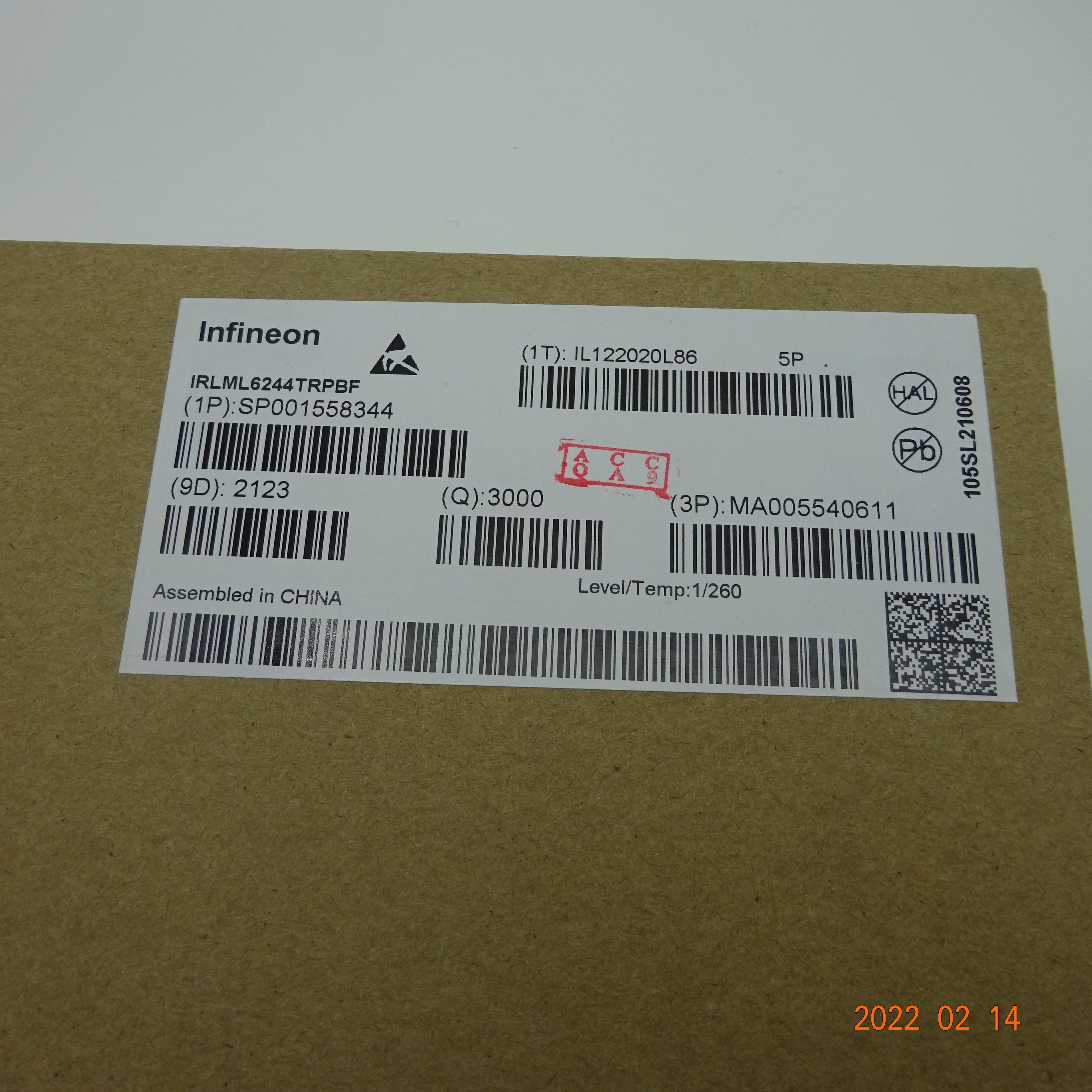 1 Channel Diode MOSFET Chips IRLML6244TRPBF Transistor 1.3W