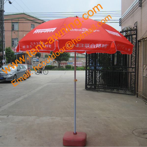 Customized Sizes Round Logo Printing Outdoor Advertising Umbrella for Promotion Waterproof