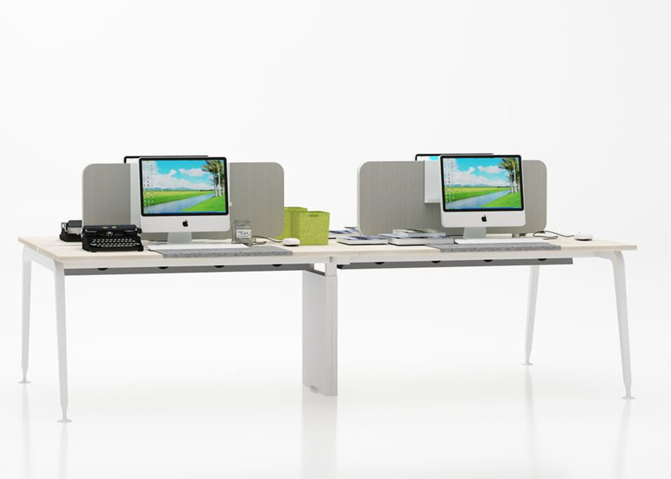 Customized 2 Person Computer Workstation Office Furniture Fashion Design