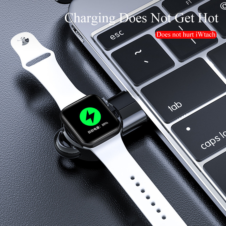 5v 1a Magnetic Wireless Charger Portable Mini Usb Watch For Iwatch 7 6 5