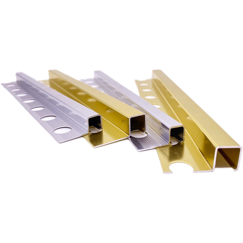 L Shape Brass Tile Trim 3.0m Ceramic Corner Edge Protector Transition Strip