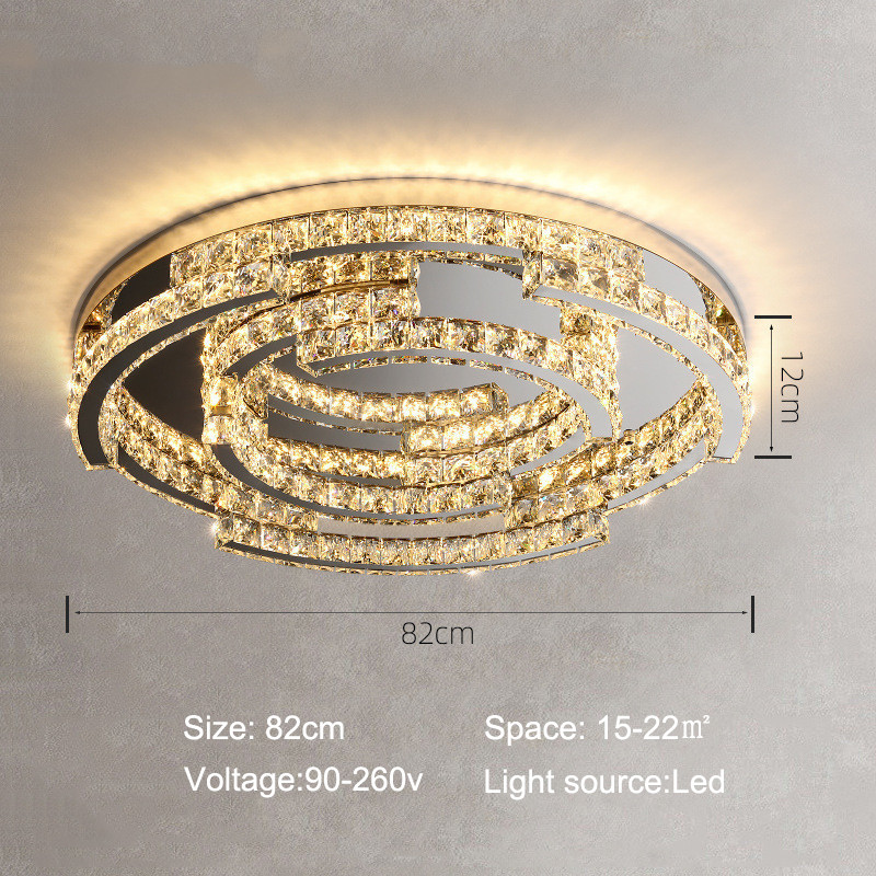 Luxury Crystal Ceiling Lamp Suitable for Living Room Bar Bedroom Ceiling Lamp(WH-CA-102)