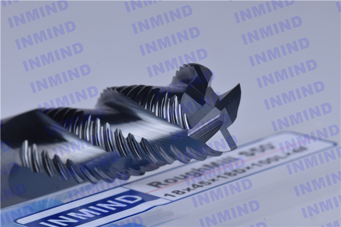 Highly Polished Solid Carbide Roughing End Mills For Steel / Cast Iron / Stainless Steel