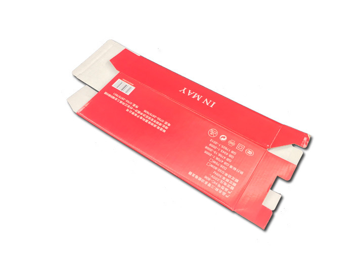 Custom Cardboard Shipping Boxes Foldable Paper Box Red 250-300gsm