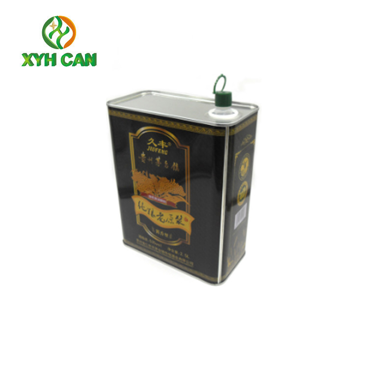0.22mm Tinplate Rectangular Juice Cans For 650ml Beverage Drinks Juice