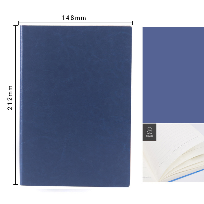 2022 Custom Logo Pu Leather Softcover Notebook Journal for Daily Weekly Monthly Planner