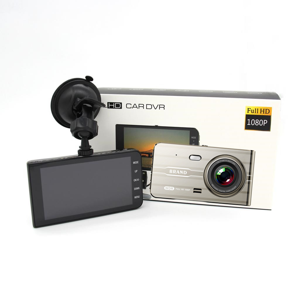 XINLIHANG 24H Vehicle Video Full HD Car Recorder 4" IPS 1080P WDR Car Camcorder