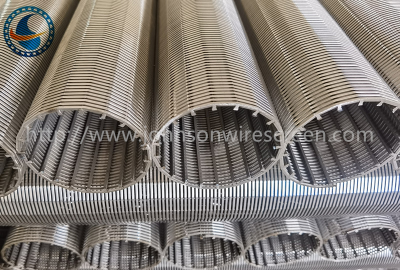 Hastelloy C276 Vee Wire Filter Screen Od100mm Surface Profile