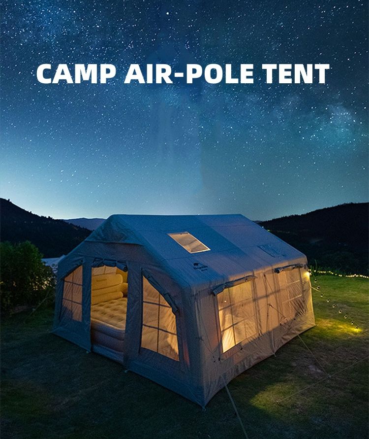 Customize Logo Inflatable Camping Tent Oxford Cloth Air Roof Tent