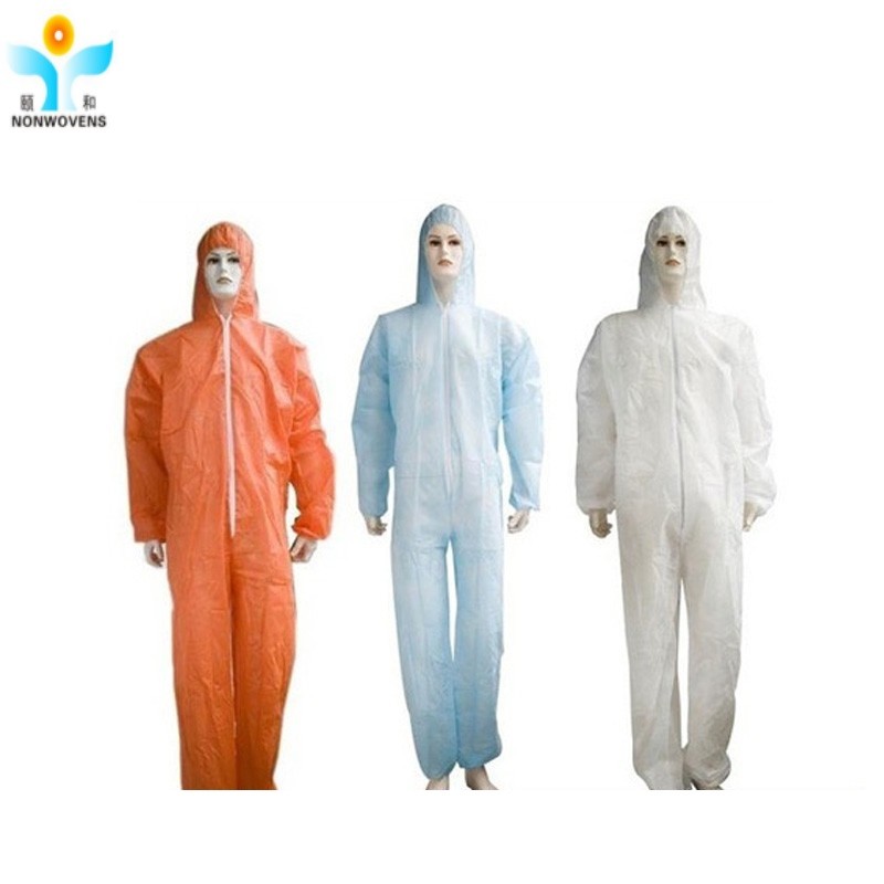 Medical Disposable Protective Coverall Suits 25gsm Full Body For Hospital