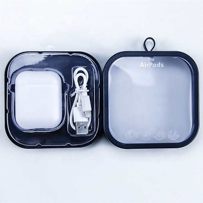 PVC Display Plastic Packaging Box For Wireless Bluetooth Earphone Case With Clear Inner Tray