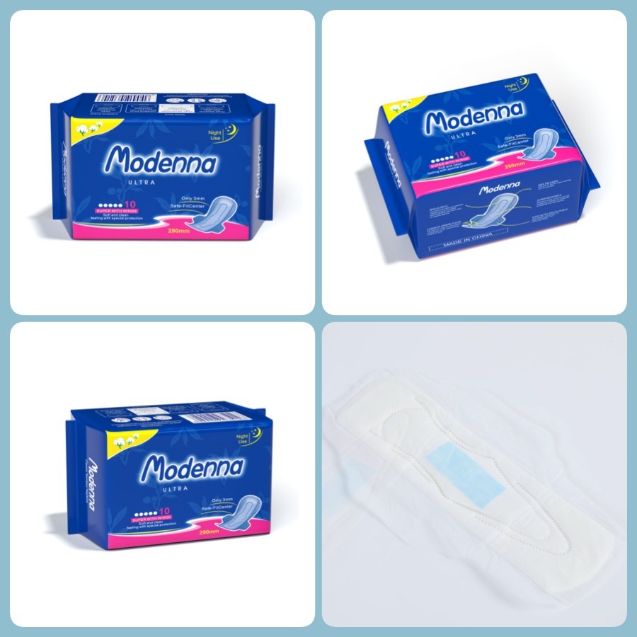 Female Night Use Sanitary Napkin Disposable SAP Negative Ion Sanitary Pad