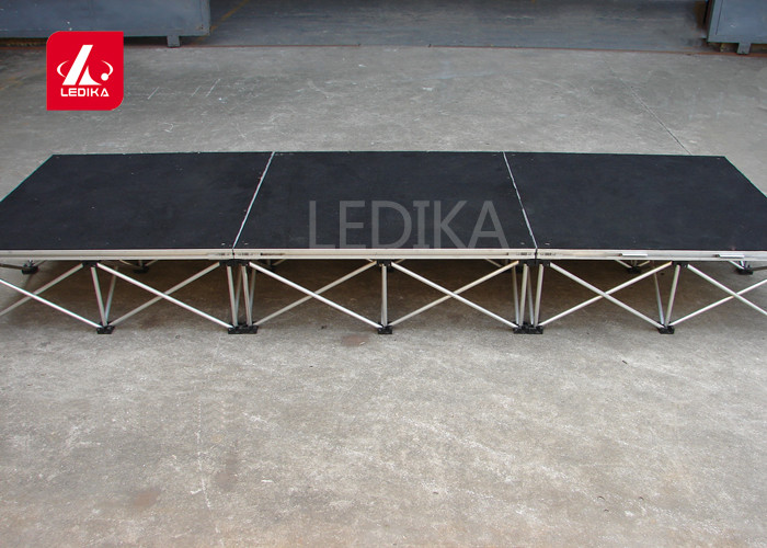 Motorized Rotating Aluminum Stage Platform Catwalk Adjustable 1220×1220 mm