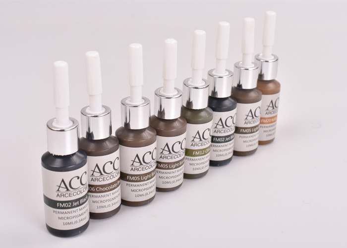 Glossy Pigmentation Pigment Tattoo Ink Pure Organic For Eyebrow Shading And Lip