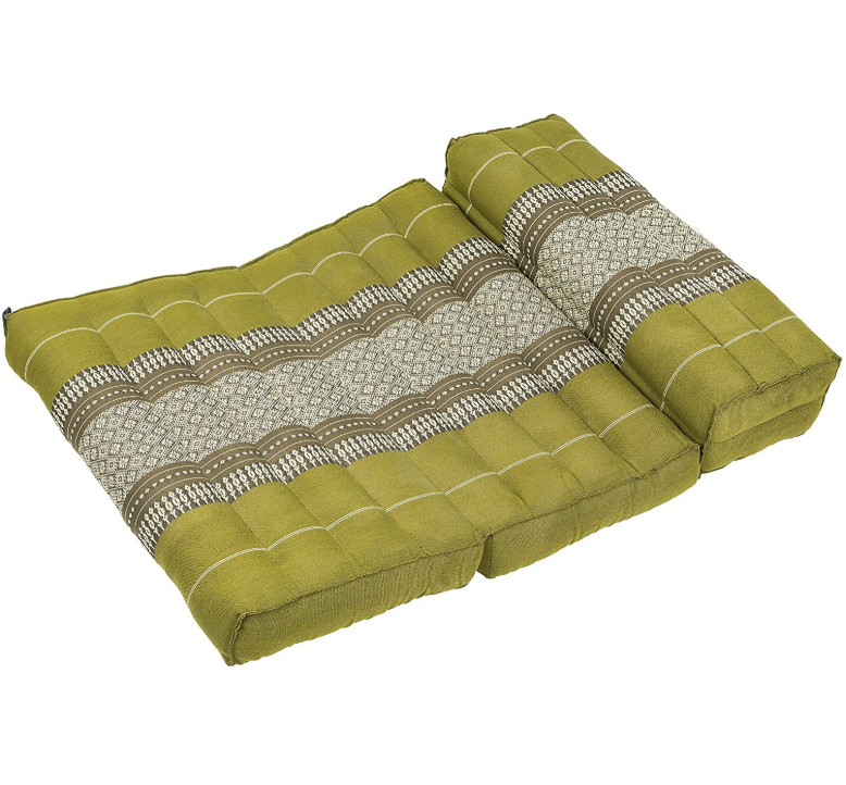 Meditation Pillow Double Stitched Seams 100% Silk Cotton 25.5"X19.5" Yoga Floor Cushion