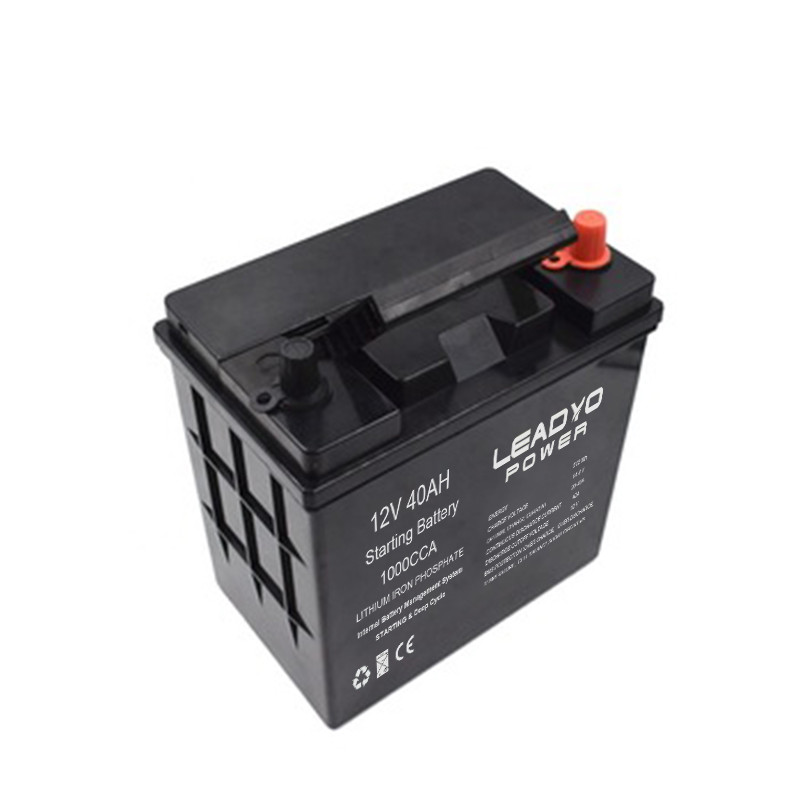 12V 40Ah 800CCA Rechargeable Lifepo4 Battery For Motor Car Marine