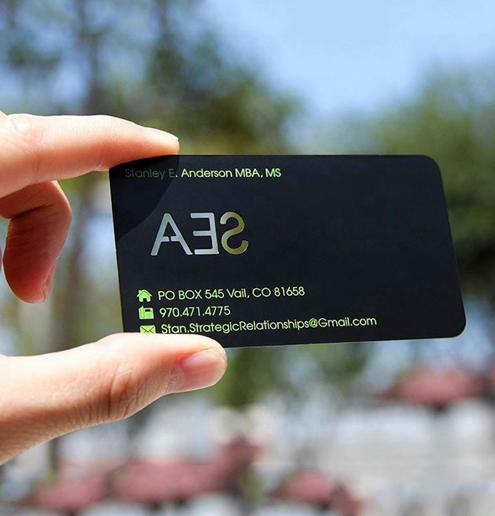 Brushed Stainless Steel Magnetic Stripe Blanks Metal Business Card