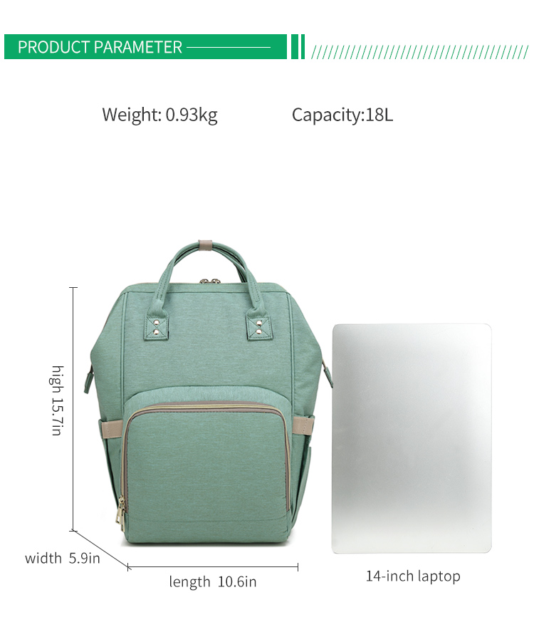 Oxford Fabric Tactical Diaper Bag Backpack With Changing Pad