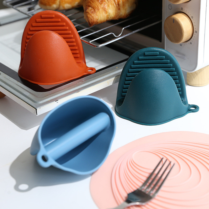 Silicone Oven Mitts Heat Resistant Mini Oven Mitts Rubber Oven Glove Silicone Cooking Pinch Grips Oven Mitts Potholders