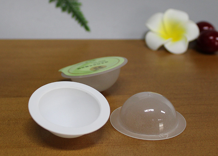 Round Plastic Mini Capsule Pack For Powder Lotion Volumn 8g White Color