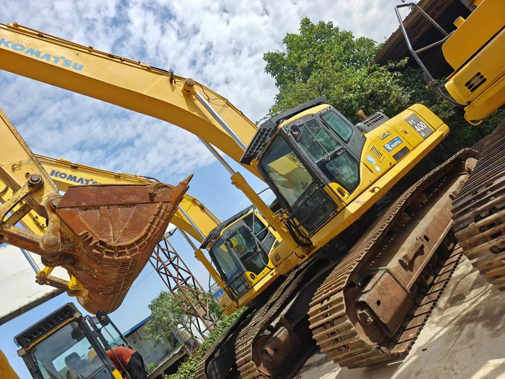 Original 40ton Komatsu 400-7 Used Hydraulic Excavator