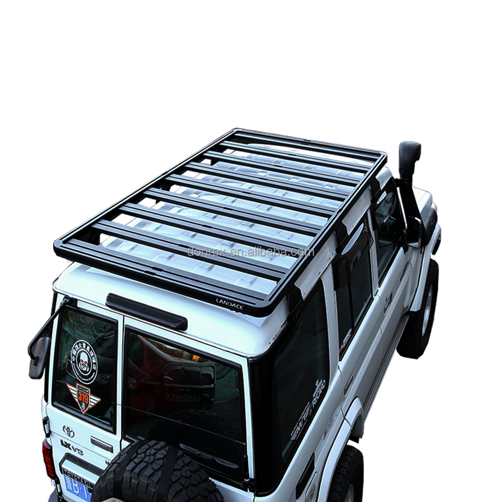 Toyota Land Cruiser LC76 Roof Mount Aluminum Alloy Car Roof Rack 27.5kg Load Capacity