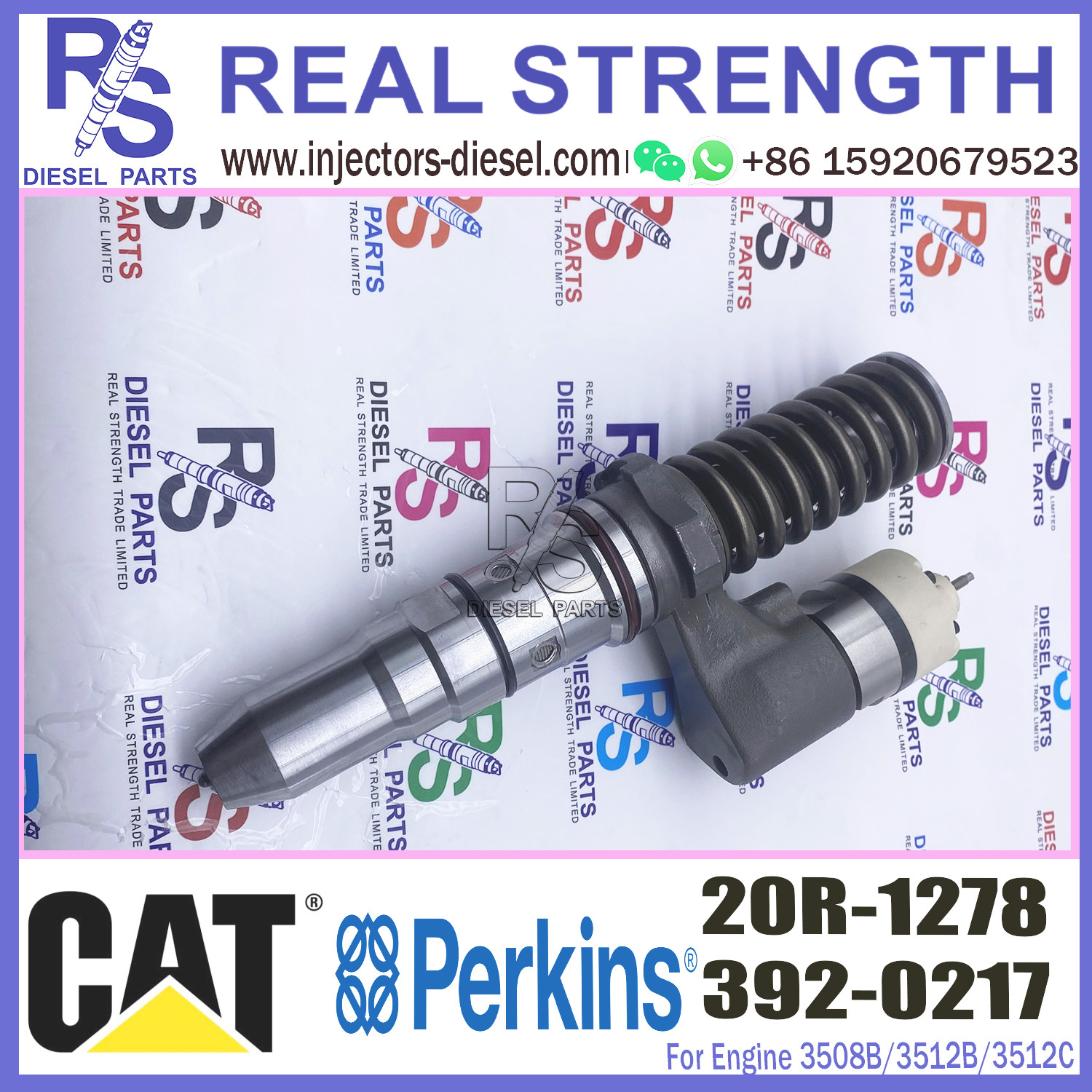 Common Rail Control Valve Injector Valve Common Rail Injector for 3508B/3512B/3512C/3516B/3516C 392-0217 20R-1278