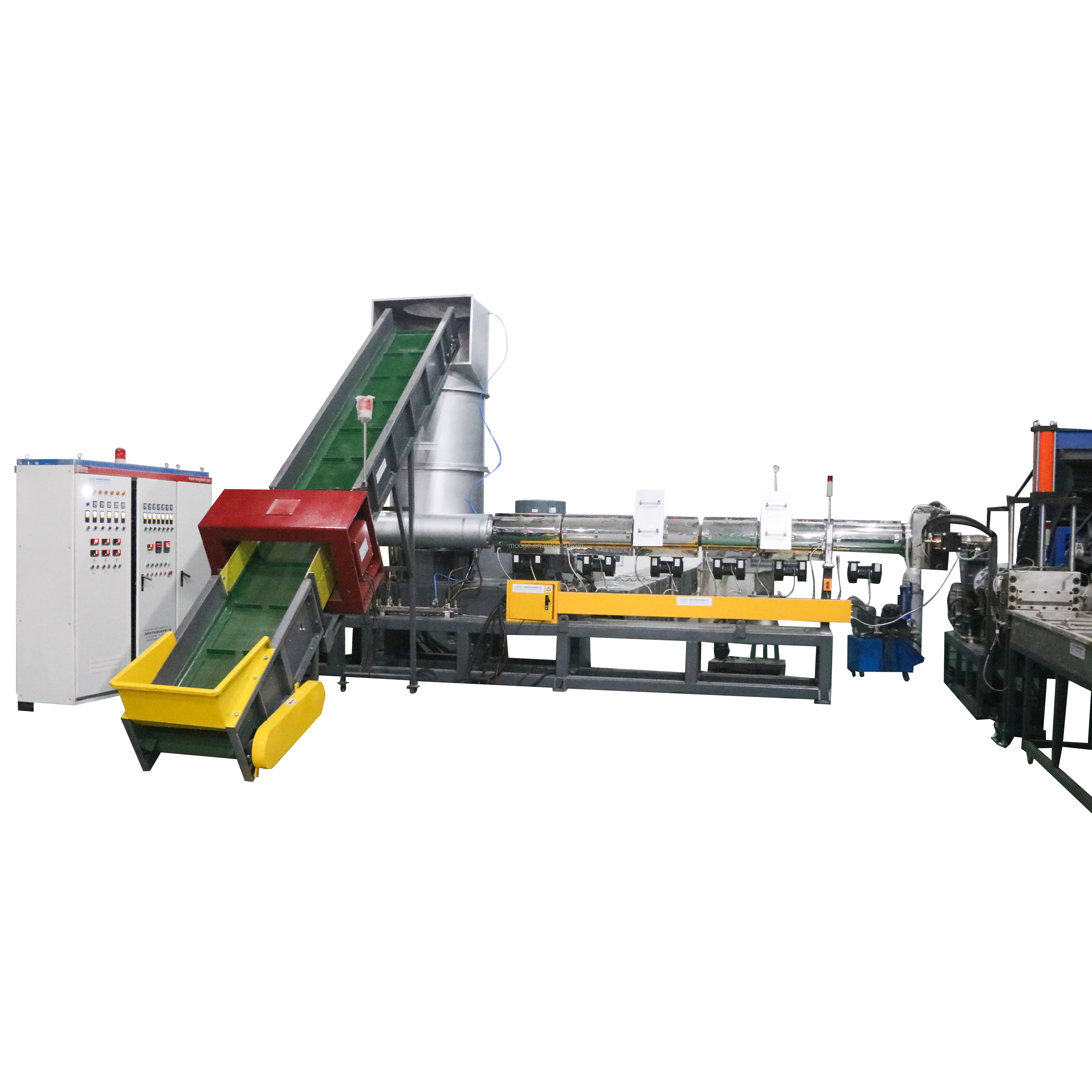 HDPE Mulching Plastic Film Recycling Machine Semi Automatic Film Granulator