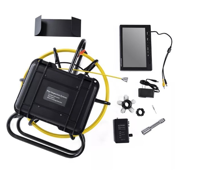 Industry Endoscope Video Pipe Inspection Systems 20M 9inch Sewer Line Camera Inspection