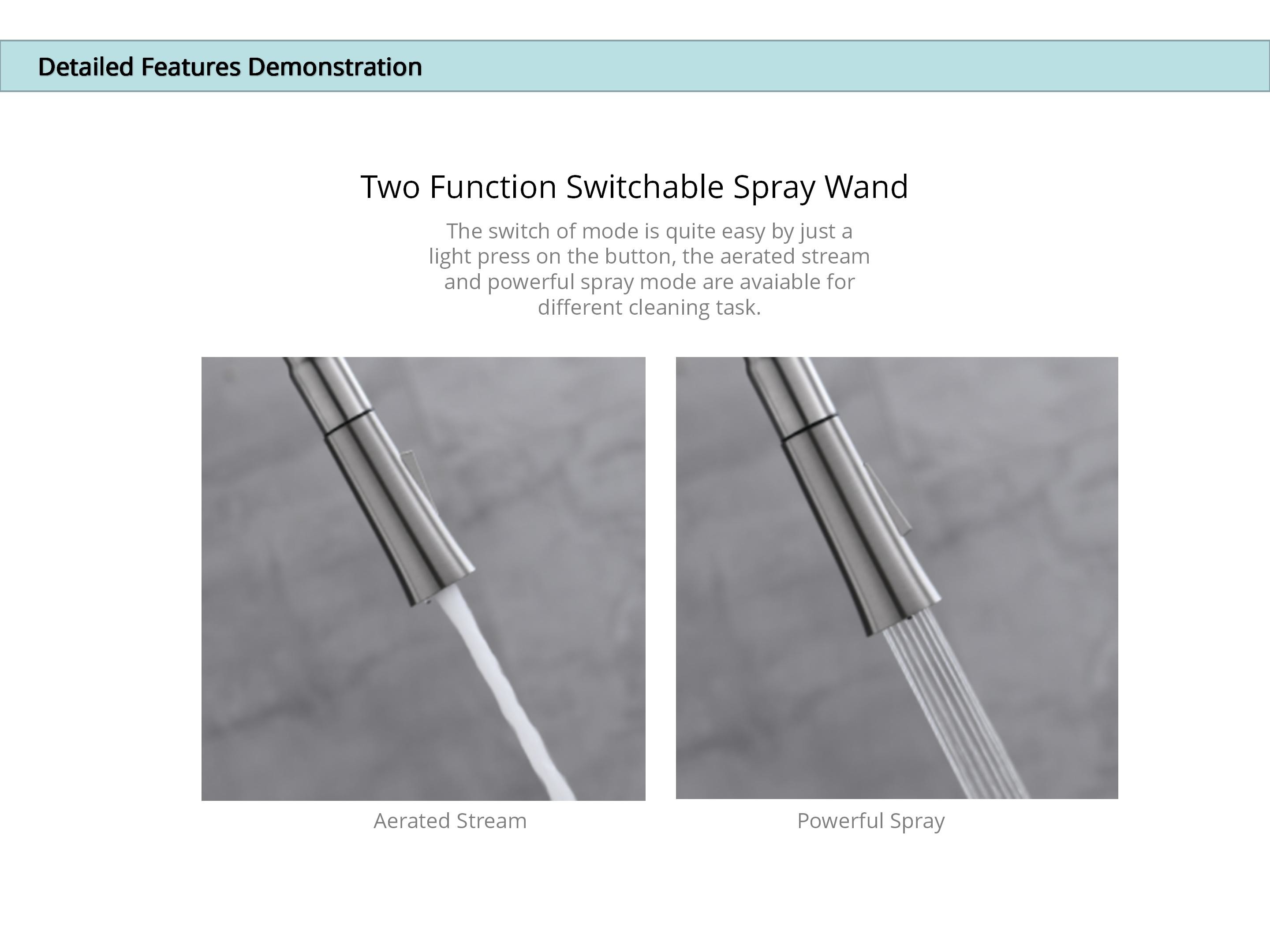 DC6V Stainless Steel Touchless Kitchen Faucet CUPC Hose Gooseneck Kitchen Mixer
