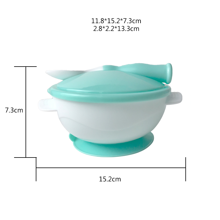 BPA Free Silicone Baby Bowl With Spoon Customized Kids Dining
