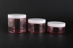China UKC49 Large capacity 200ml 300ml 500ml PET empty cosmetic jar plastic cosmetic packaging on sale