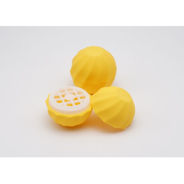 Oval Shape Empty Deodorant Container Tube 4.5g Plastic Lip Balm Light Orange