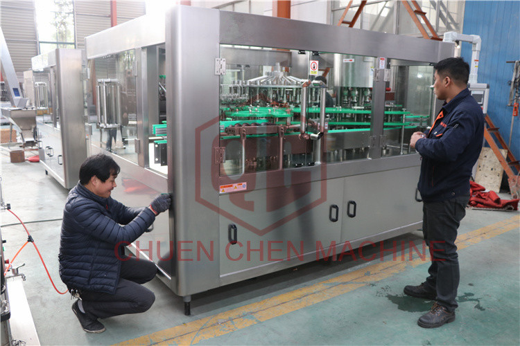 Flavored Juice Glass Bottle Filling Machine Medium Scale Gravity Fillier System