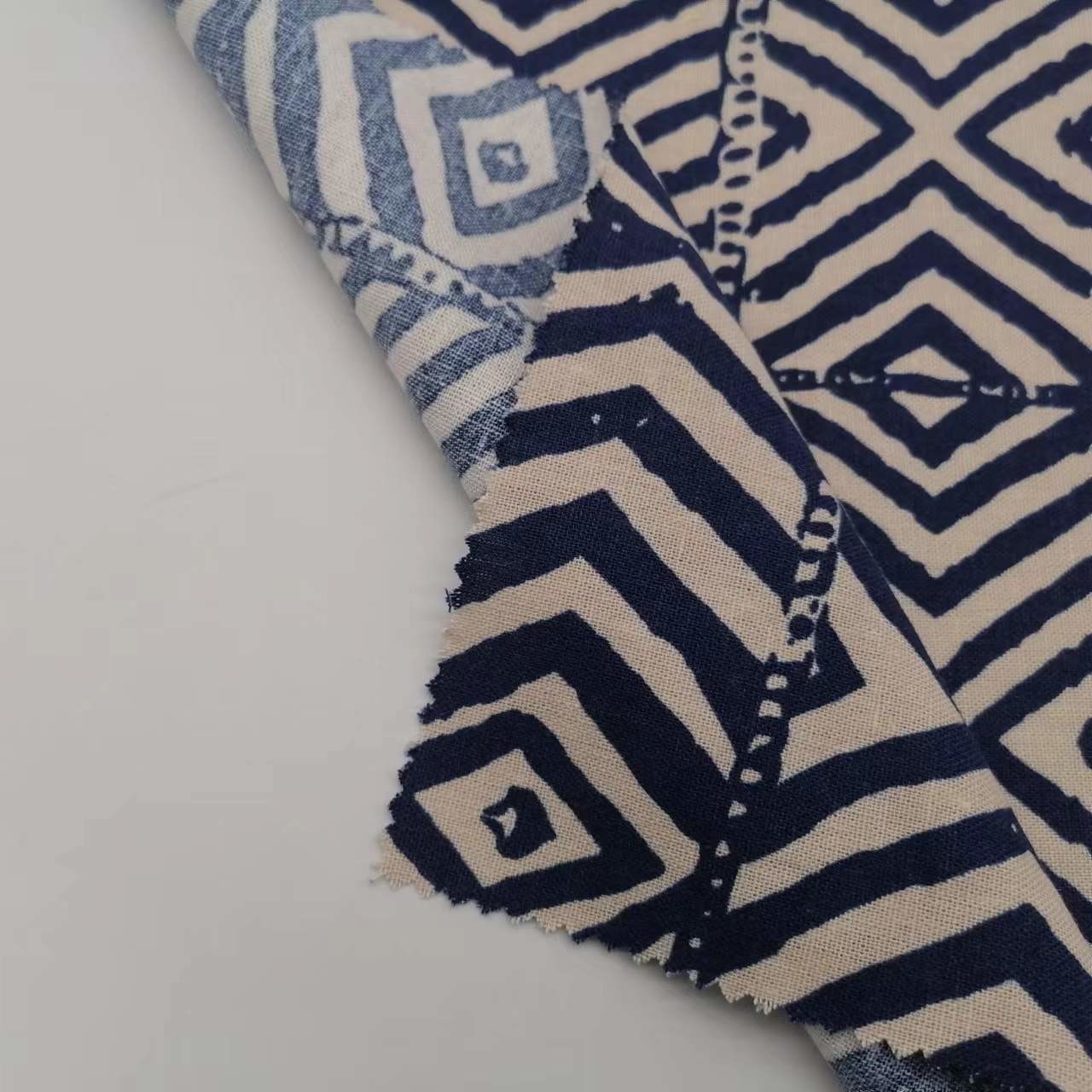 Printed 21Sx21S Linen 100 Fabric 190Gsm Anti Bacteria Breathable