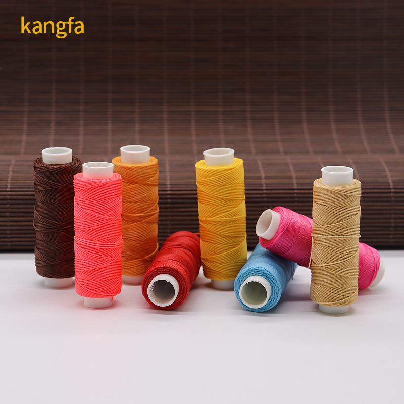 Custom Made 9ply Round Waxed Thread for Hand-sewn Leather 100% High Strength Polyester